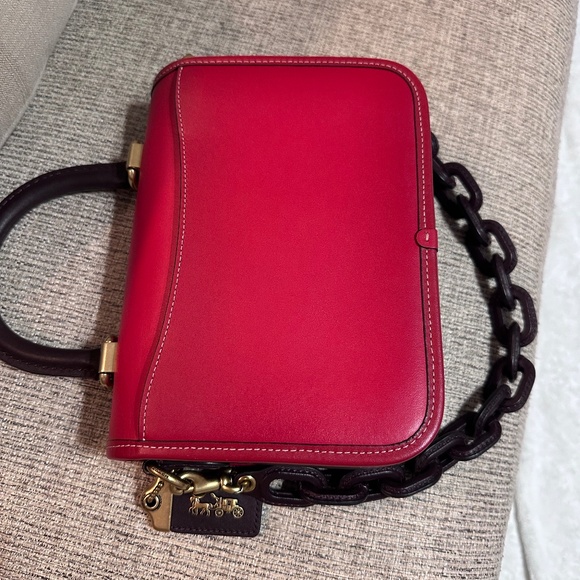 Coach Rogue Top Handle In Colorblock w/long strap - Picture 3 of 8